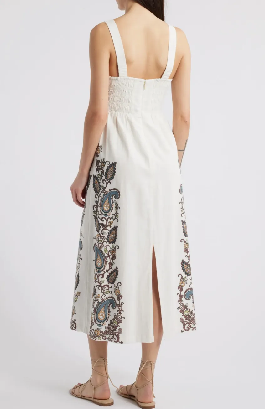 Jolene Ankle Dress in Veneto Paisley Print