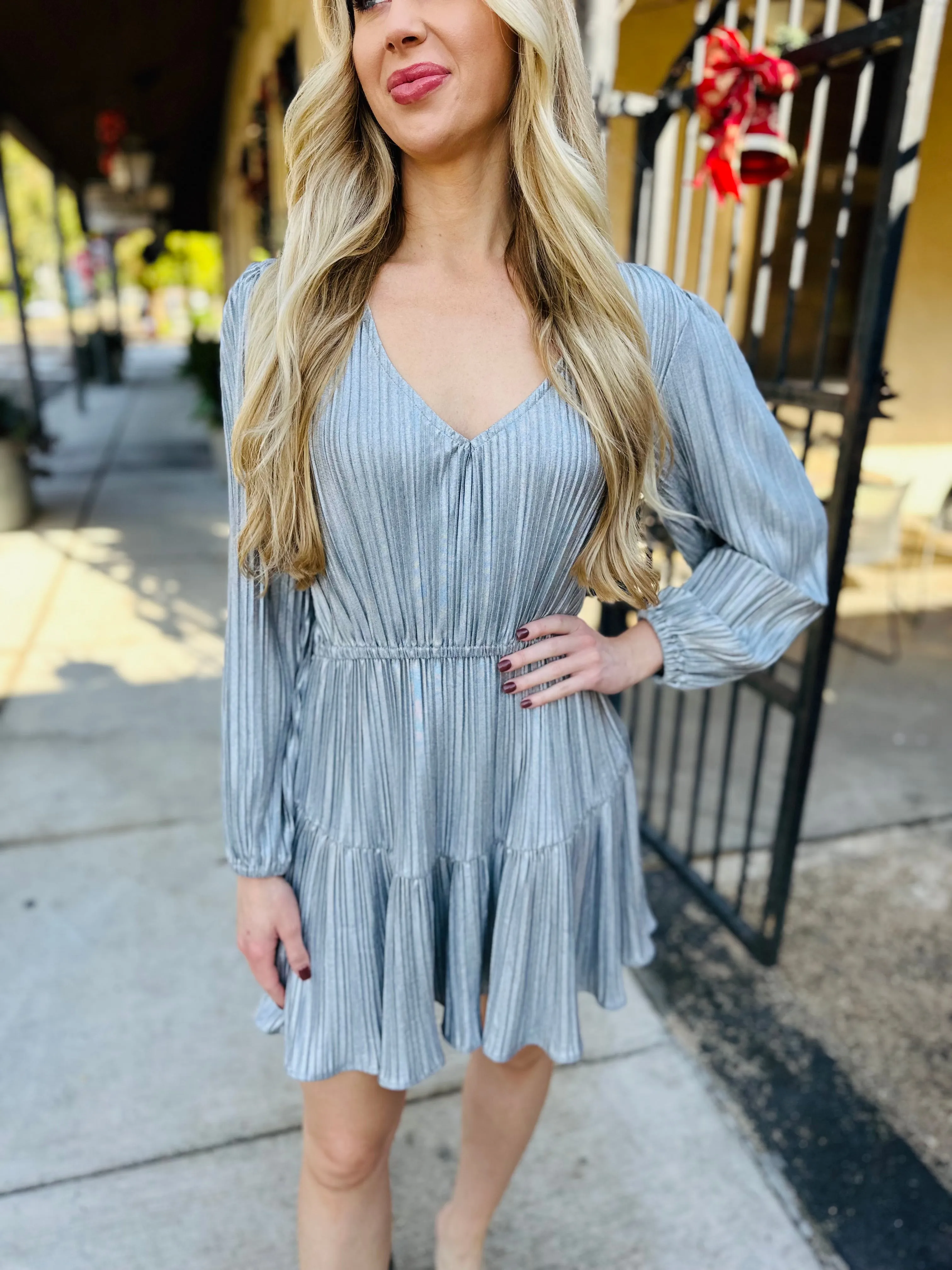 Kara Dress- Gunmetal