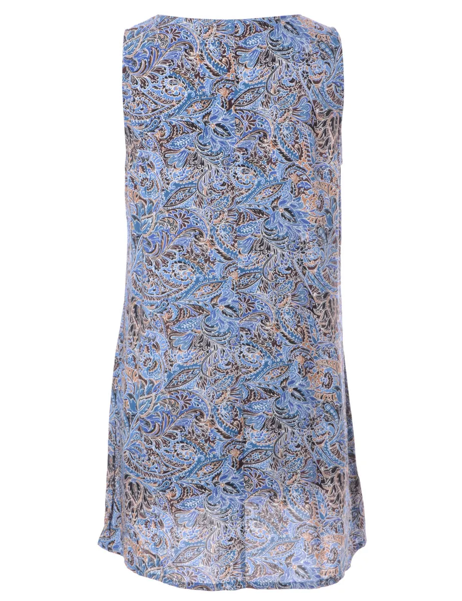 Label Paisley Short Dress