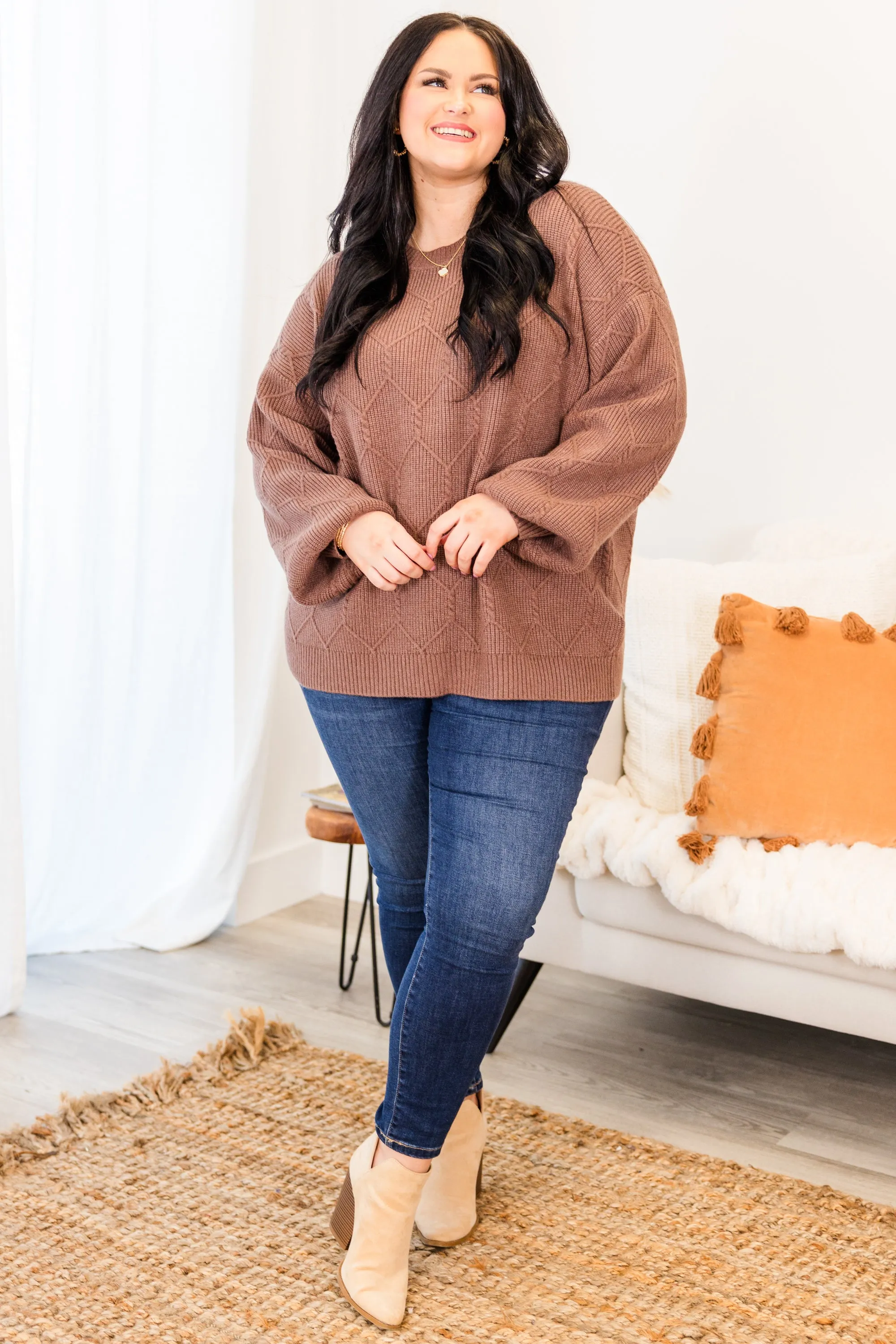 Let's Go For Some Coffee Sweater, Chestnut