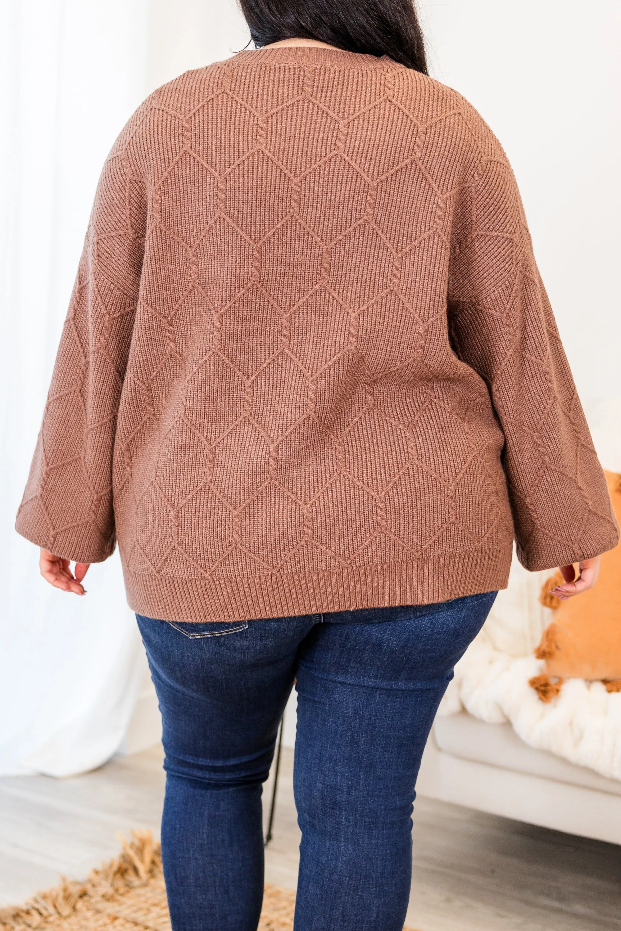 Let's Go For Some Coffee Sweater, Chestnut