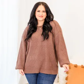 Let's Go For Some Coffee Sweater, Chestnut