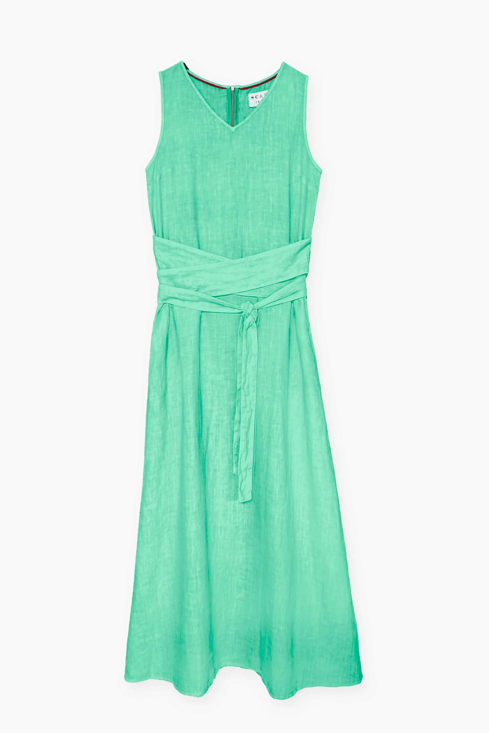 LINEN DRESS WITH BELT DETAIL VERONICA