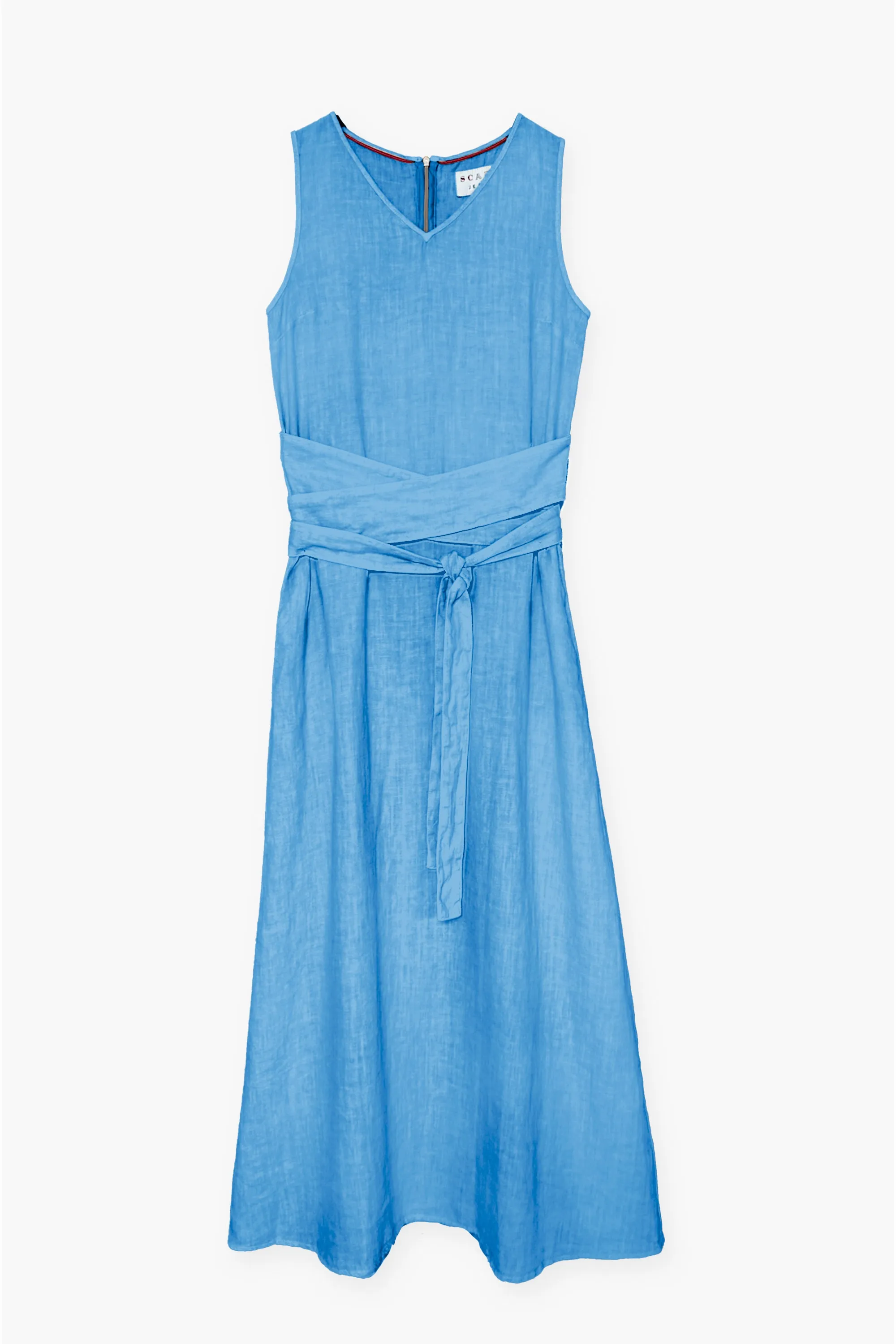 LINEN DRESS WITH BELT DETAIL VERONICA