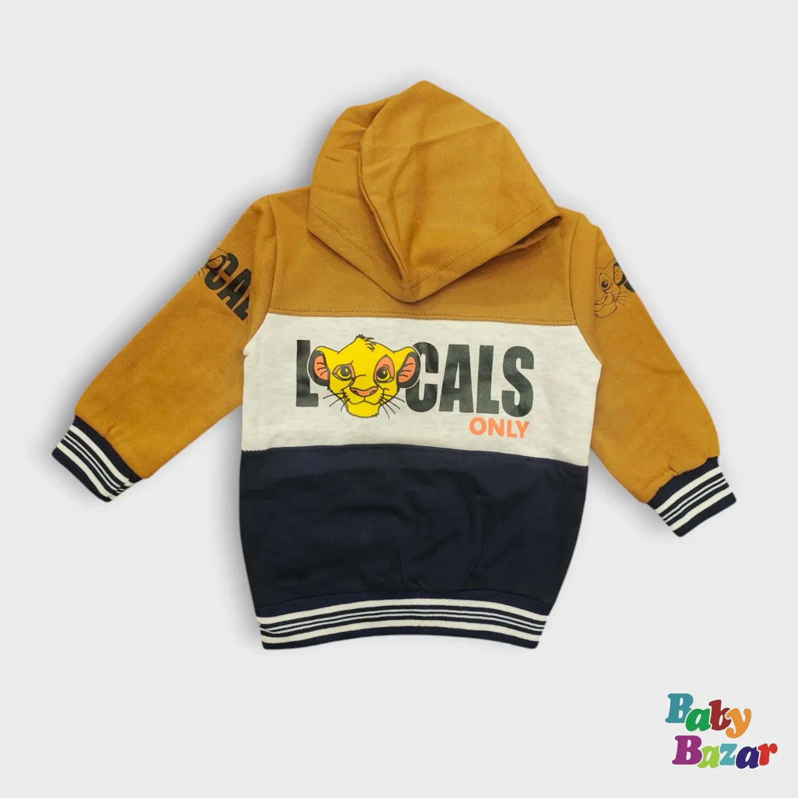 Local Legends Playful Hoodie & Trouser Set For Baby - Mustard