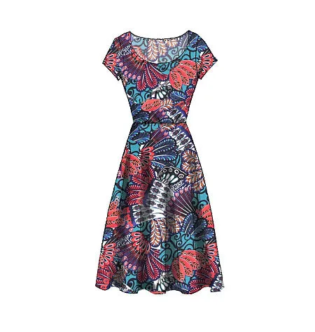 M7313 Misses'/Women's Flared Dresses