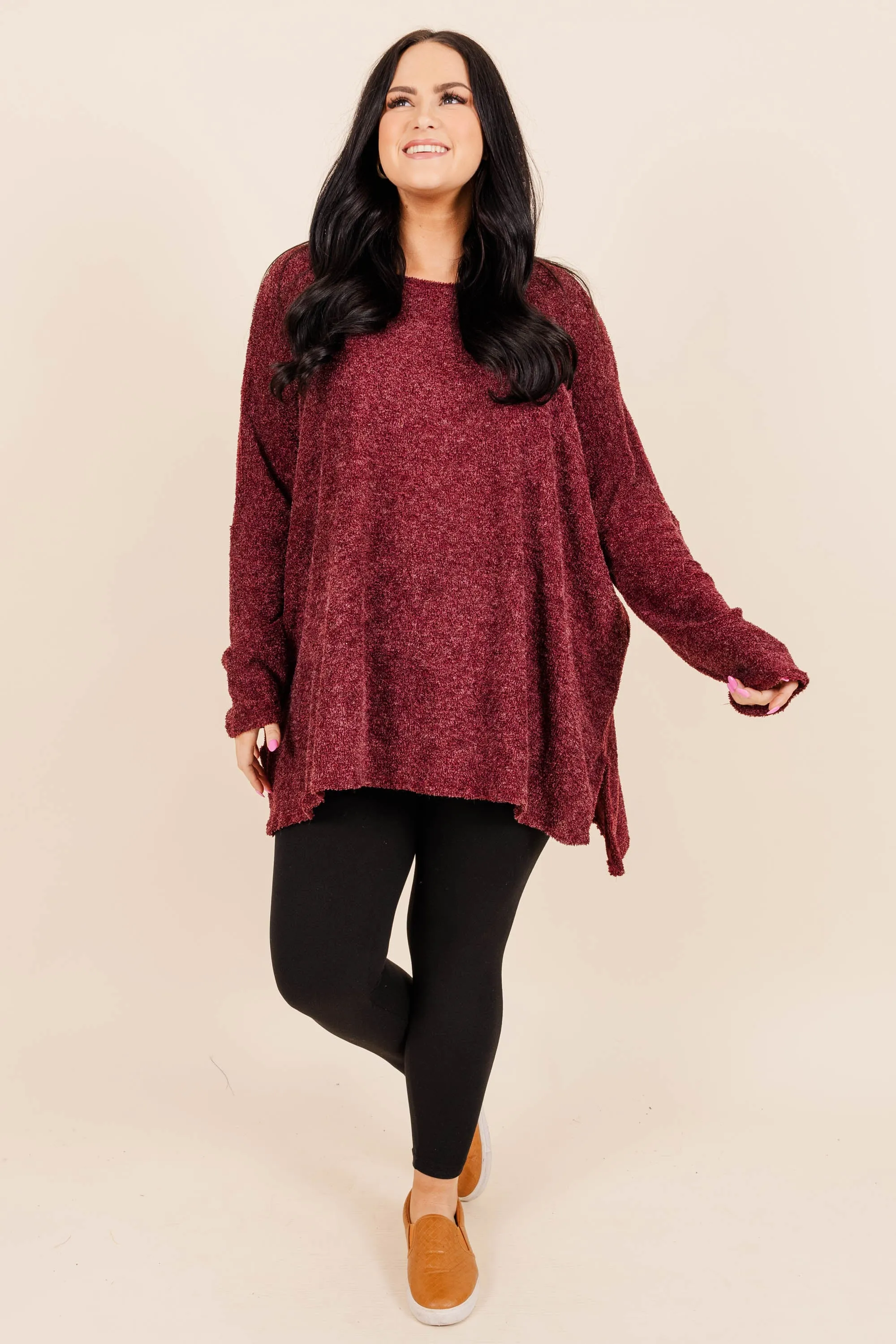 Made To Appreciate Top, Burgundy