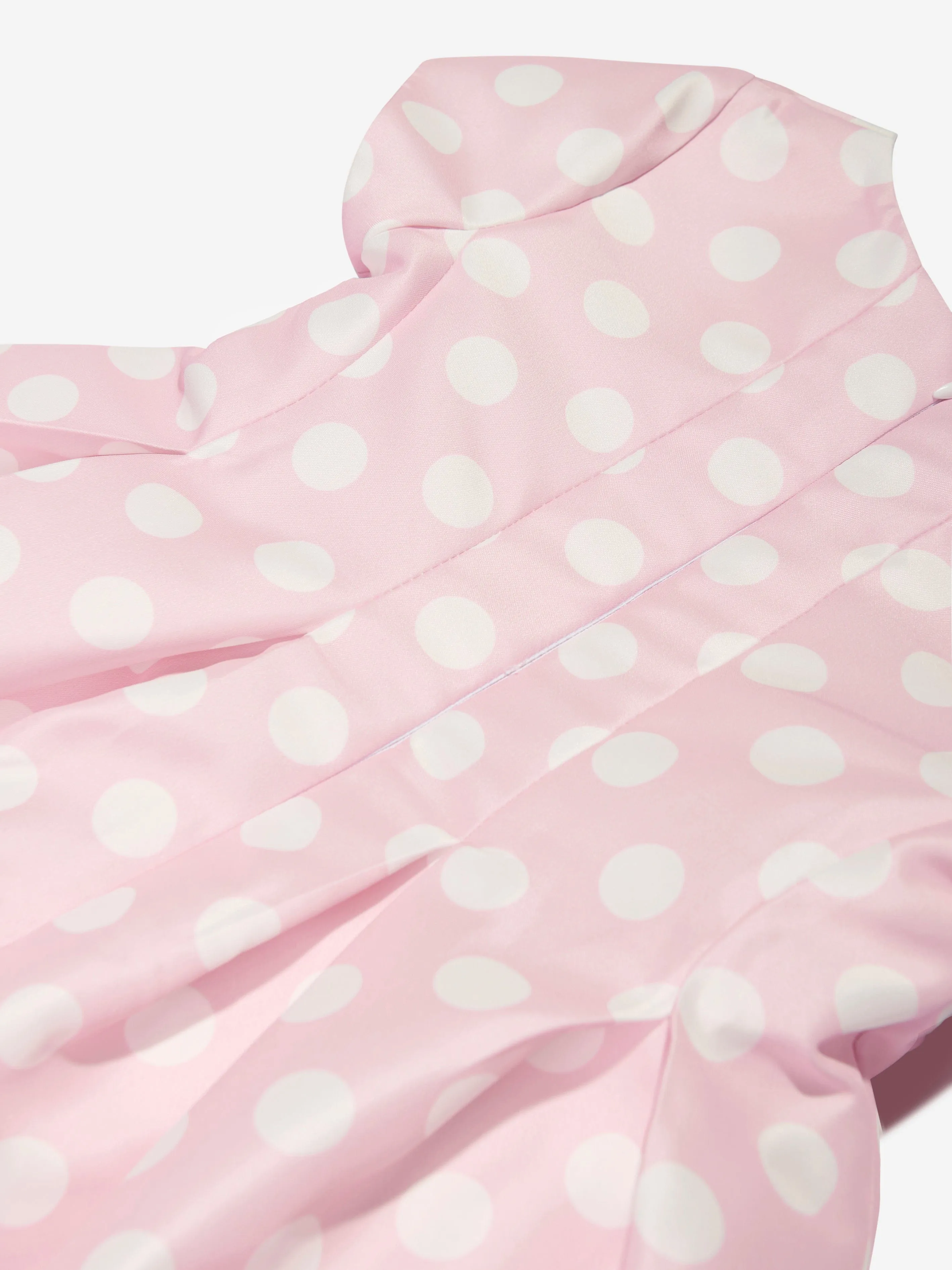 Mama Luma Girls Polka Dot Dress in Pink