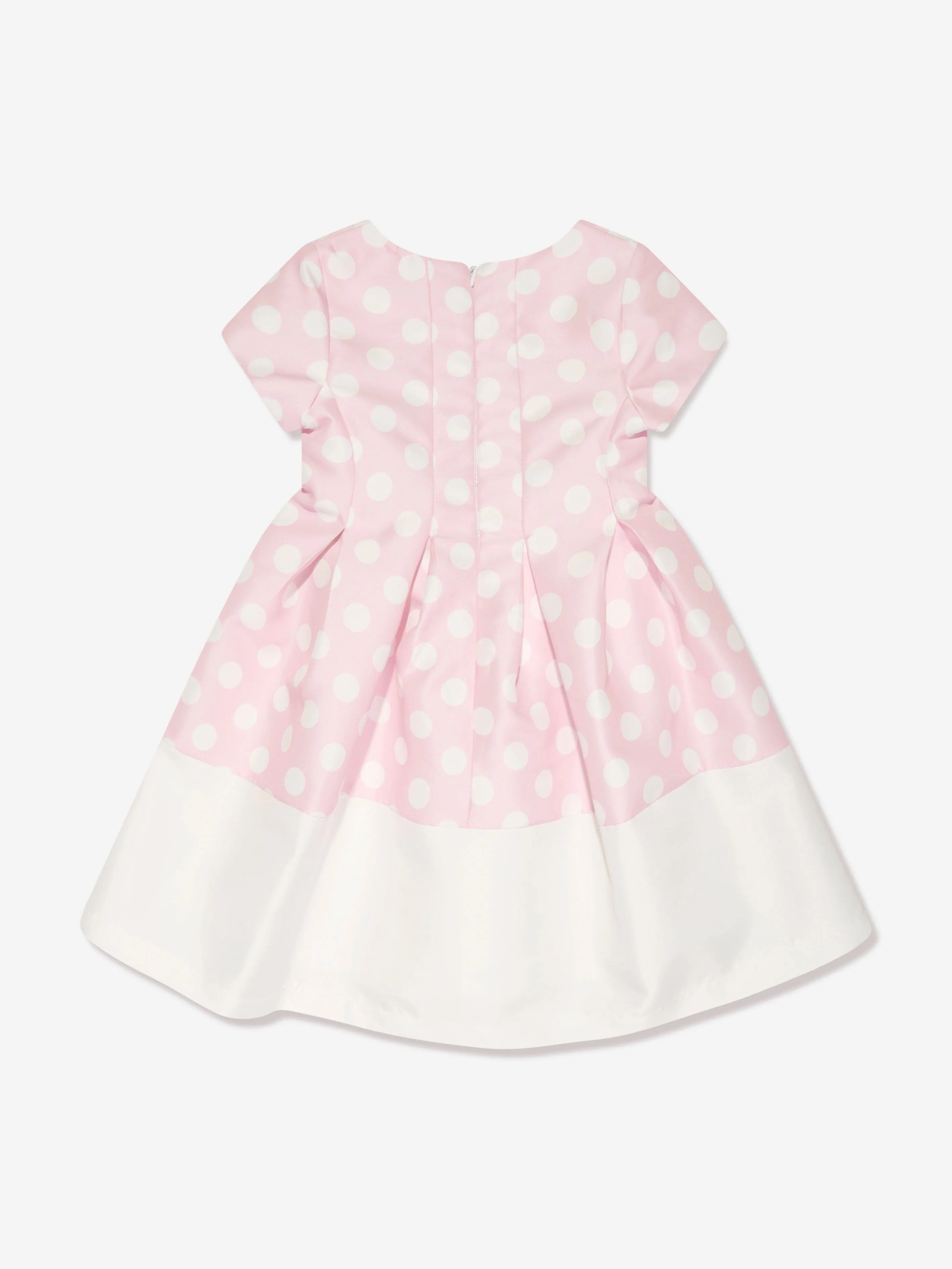 Mama Luma Girls Polka Dot Dress in Pink