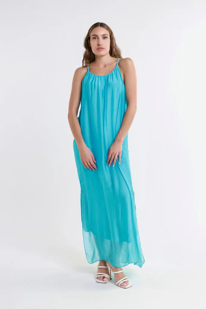 Marla Silk Maxi Dress (DT222)