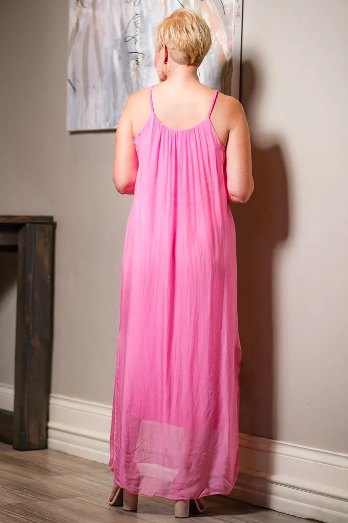 Marla Silk Maxi Dress (DT222)