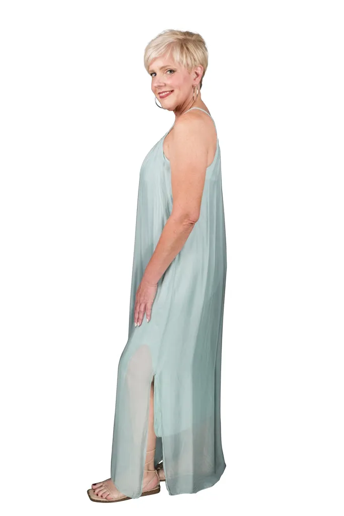Marla Silk Maxi Dress (DT222)