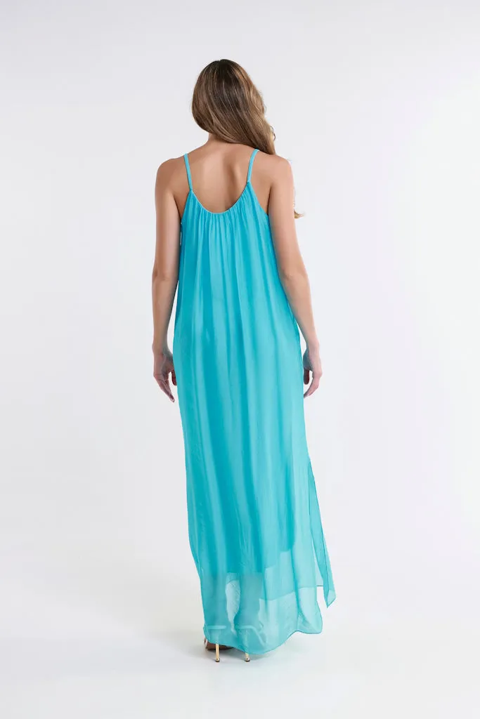 Marla Silk Maxi Dress (DT222)