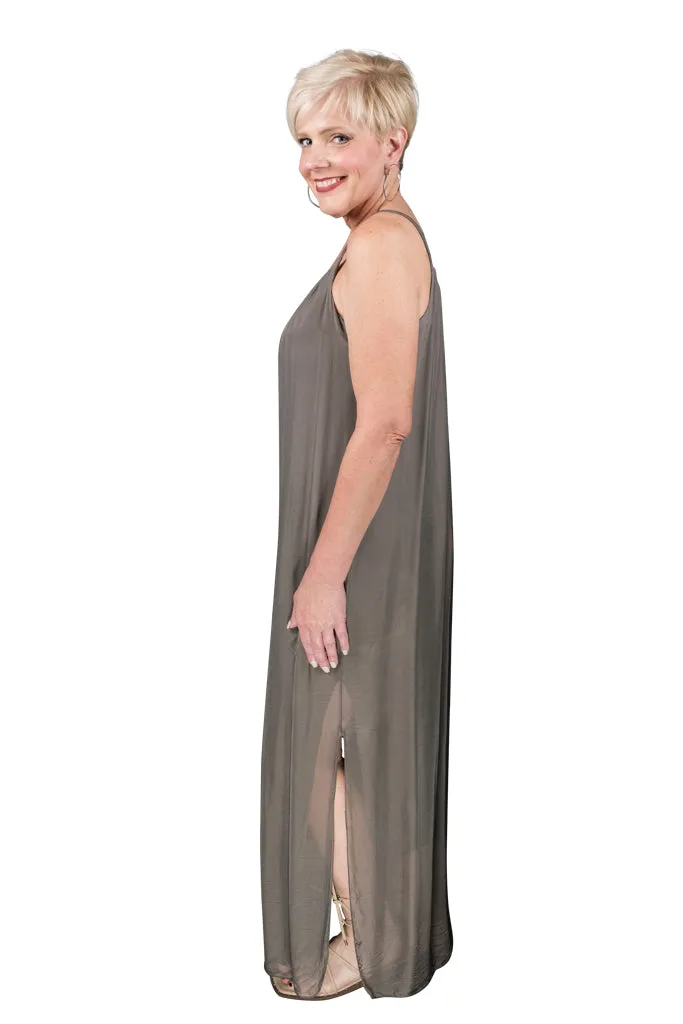 Marla Silk Maxi Dress (DT222)