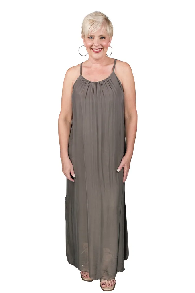Marla Silk Maxi Dress (DT222)