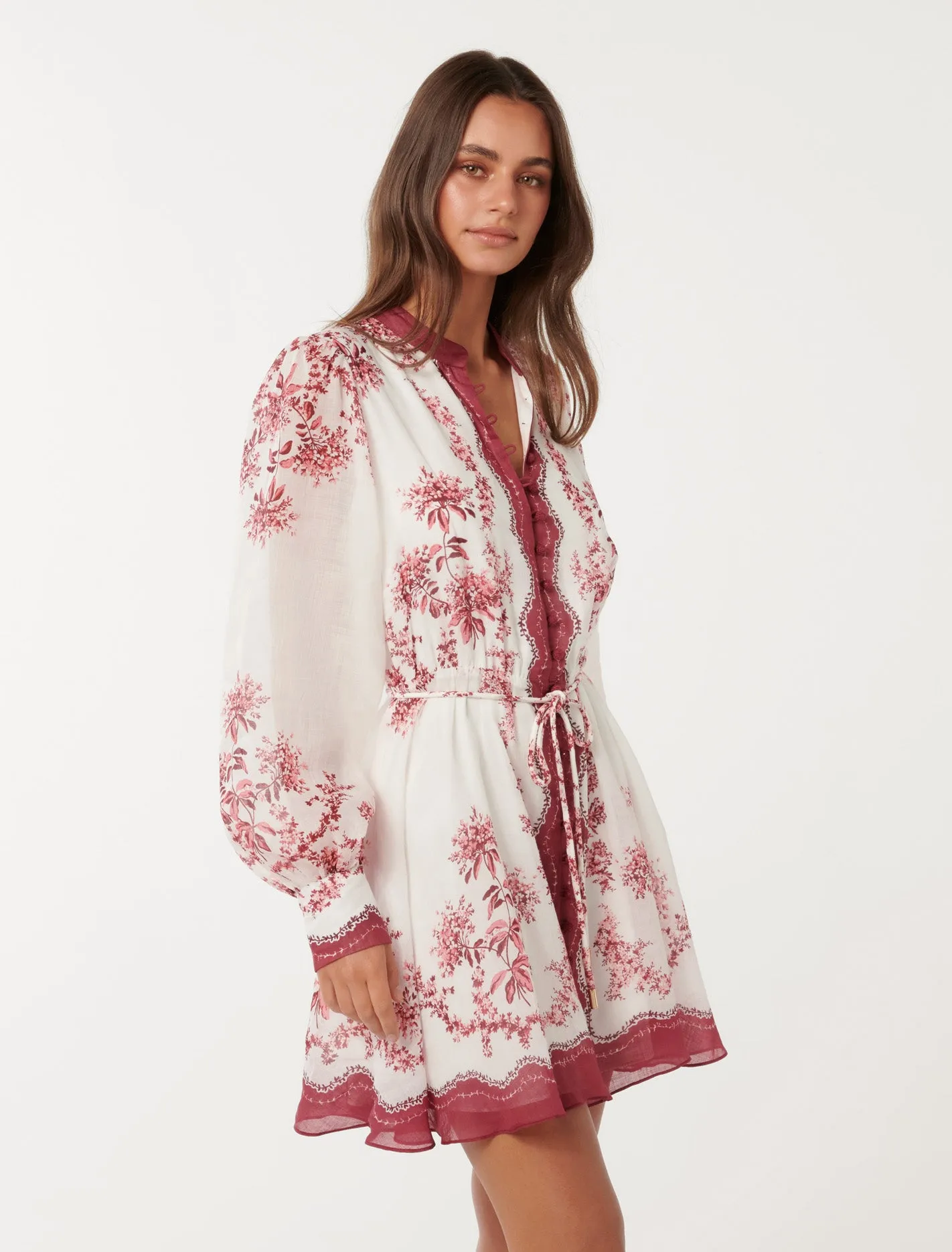 Melanie Printed Skater Mini Dress