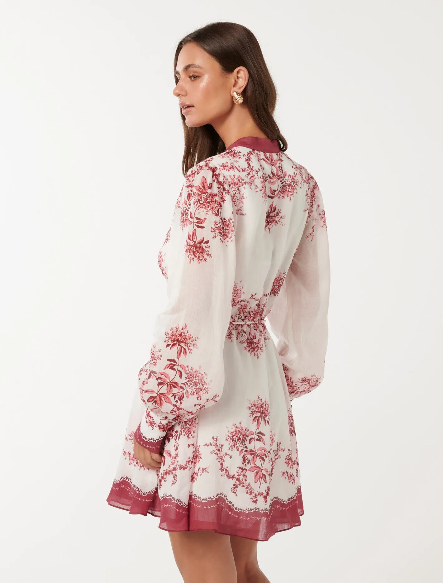 Melanie Printed Skater Mini Dress