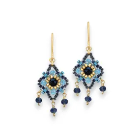 MIGUEL ASES - MIYUKE CRYSTAL BEAD DROP EARRING