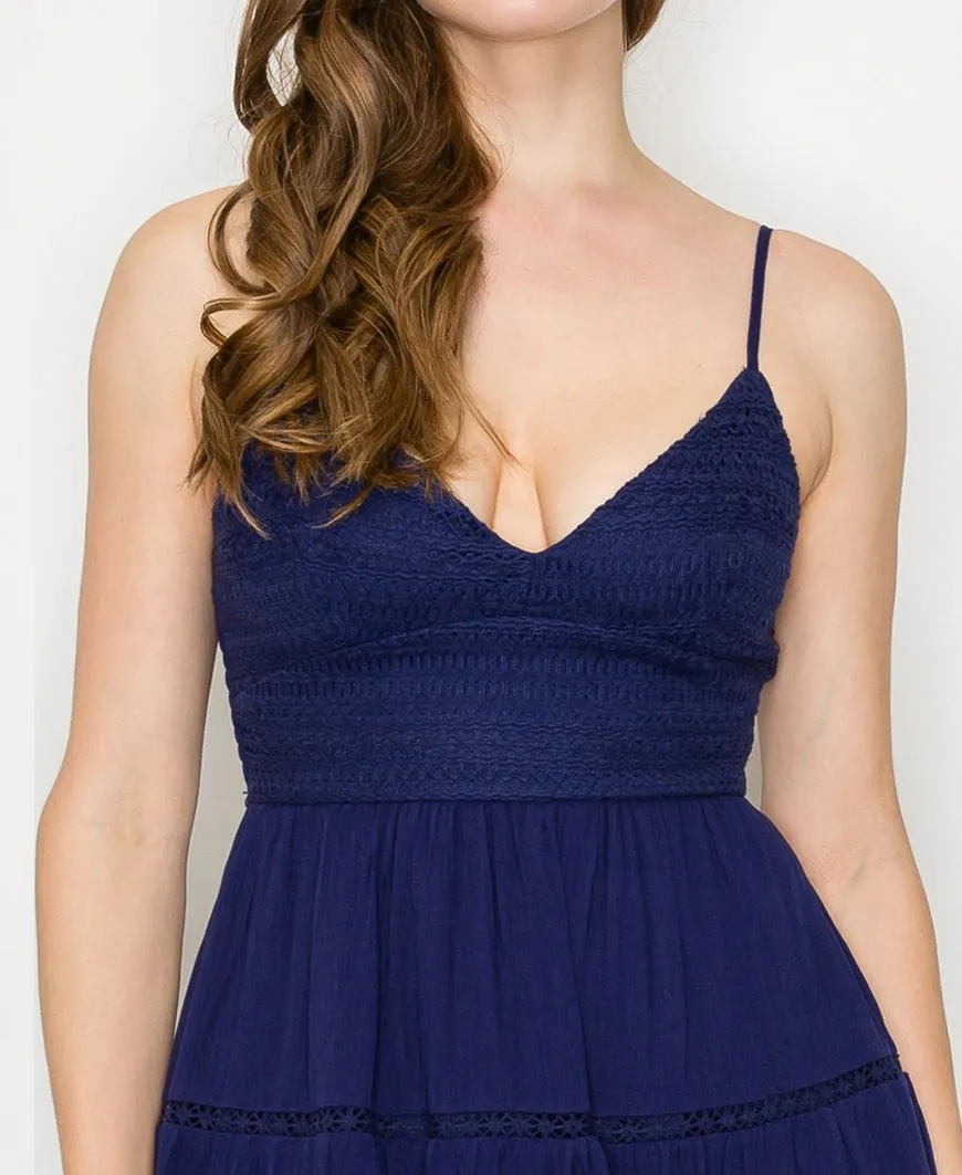 Navy Lace top Dress