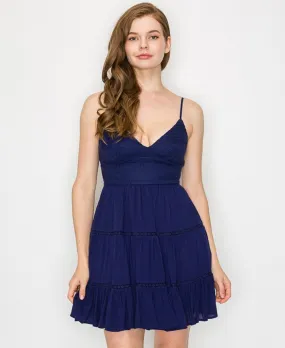 Navy Lace top Dress