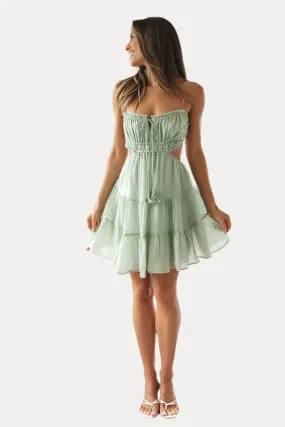 One-Shoulder Backless Sling summer dress