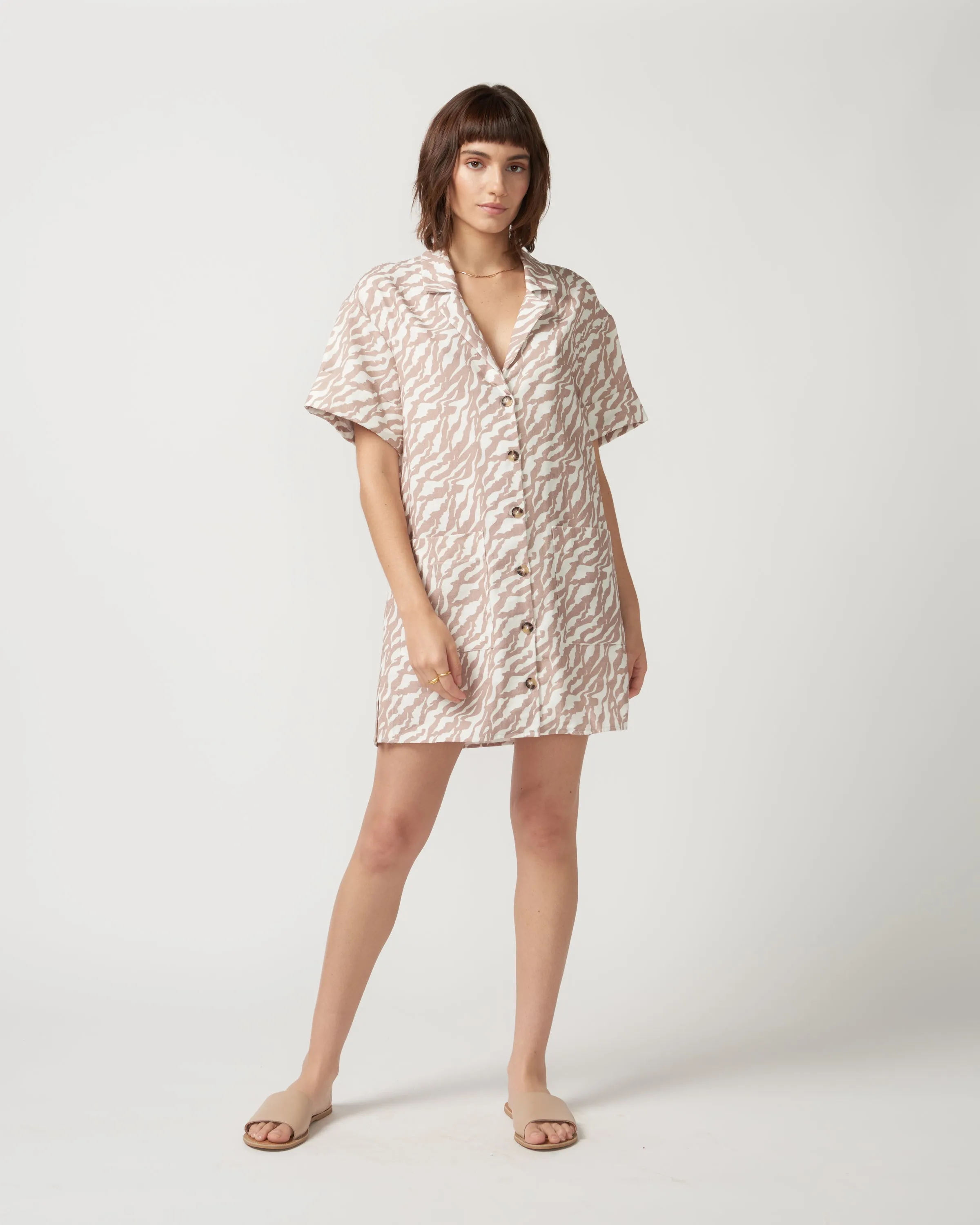 Ozel Mini Shirt Dress