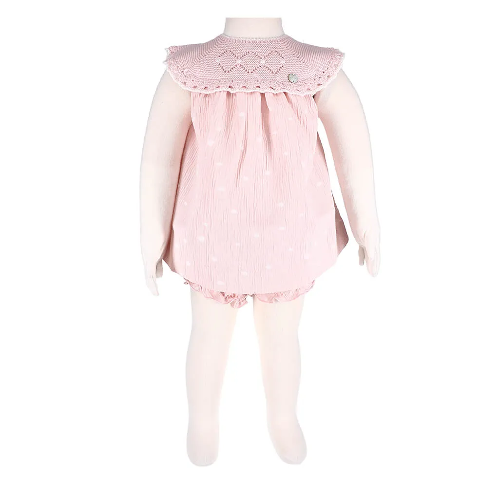 Paz Rodriguez Dress and Bloomer Set Promesa