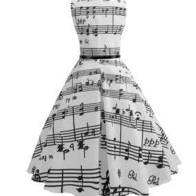 Retro floral print dresses