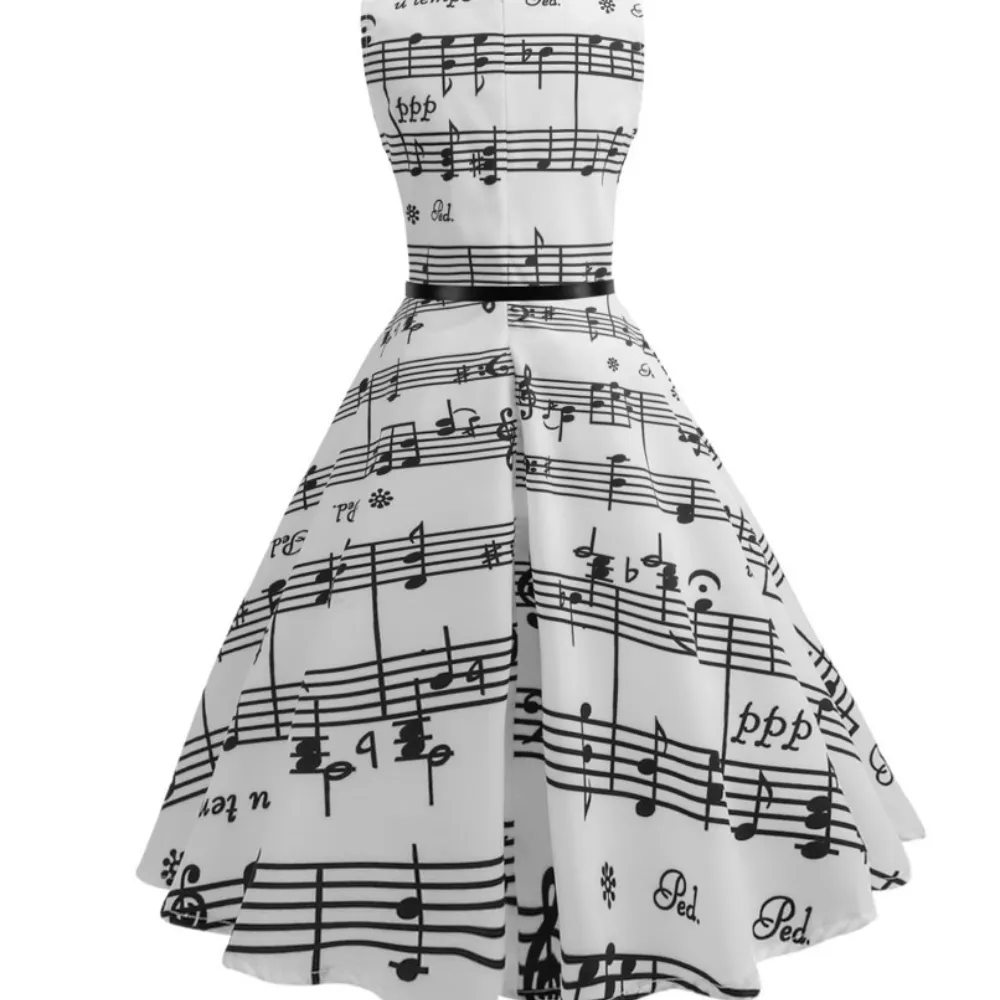 Retro floral print dresses