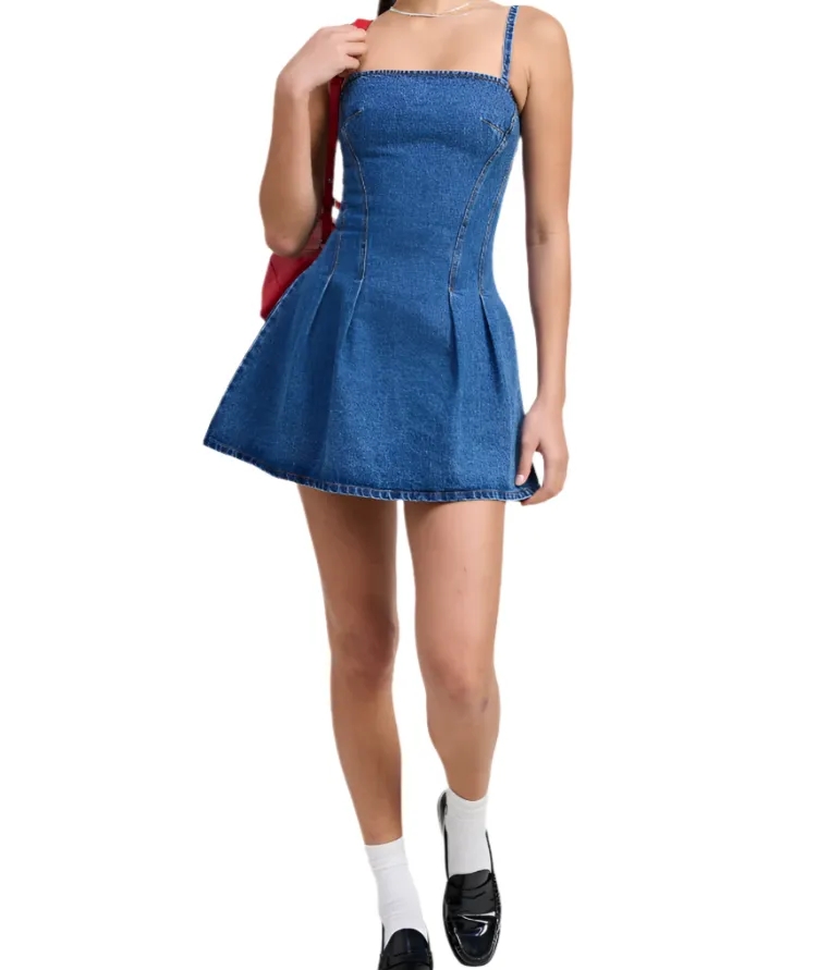 Retro Revival Denim Mini