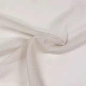Rilan Mushroom White Polyester Voile