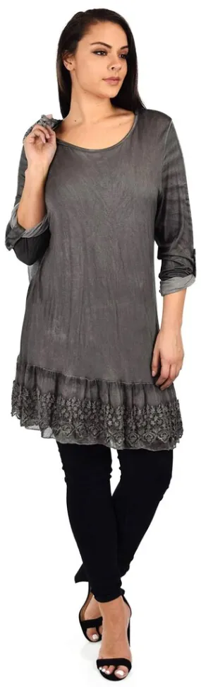Shana Minimalist Midi Dress Grey Size M