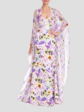 Sheer Duster with Dress in Lilac