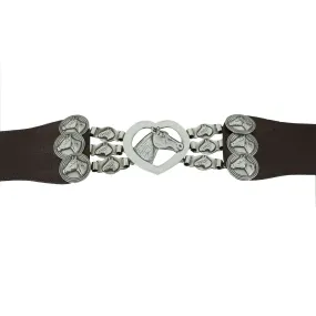 Silver Plated Rastra With Horses Motif