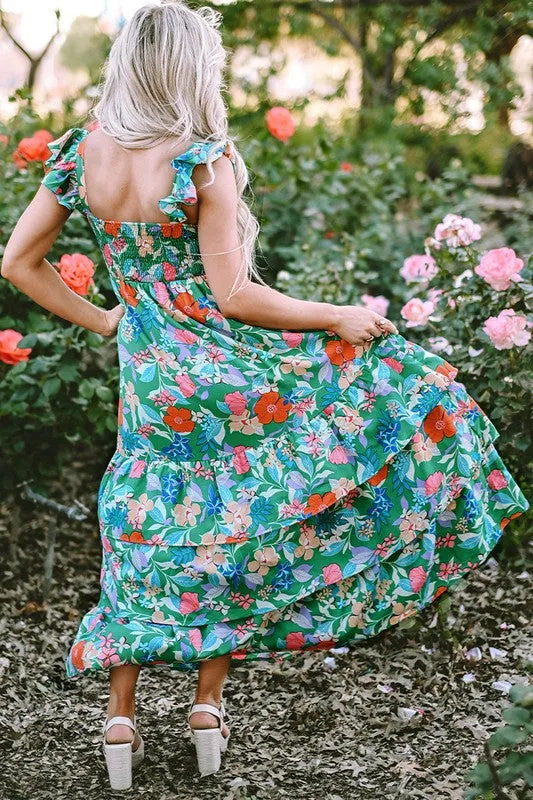 Sleeveless Ruffle Tiered Maxi Dress