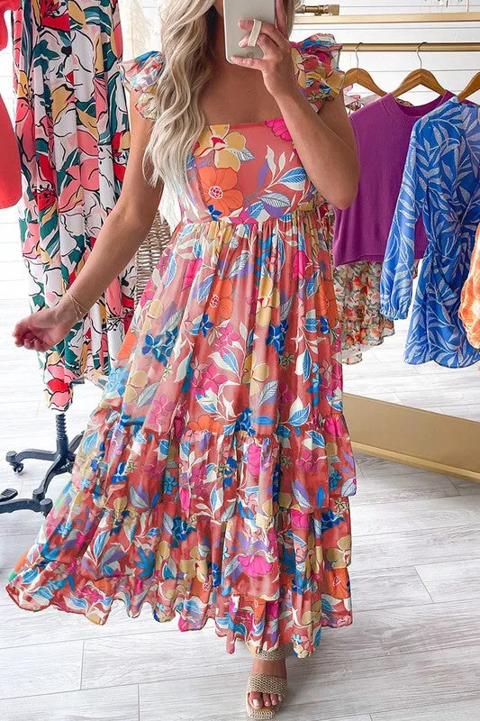 Sleeveless Ruffle Tiered Maxi Dress