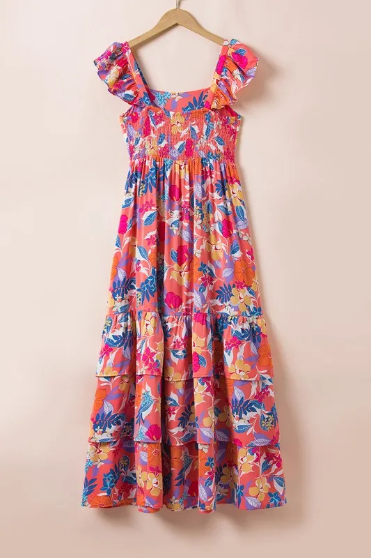 Sleeveless Ruffle Tiered Maxi Dress