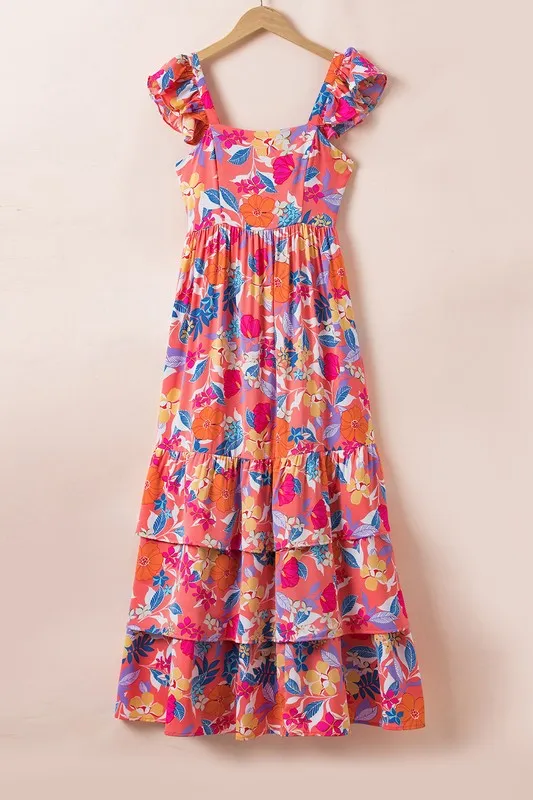 Sleeveless Ruffle Tiered Maxi Dress