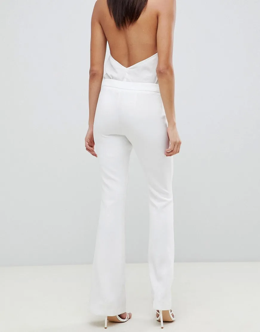 Slim kick flare trouser