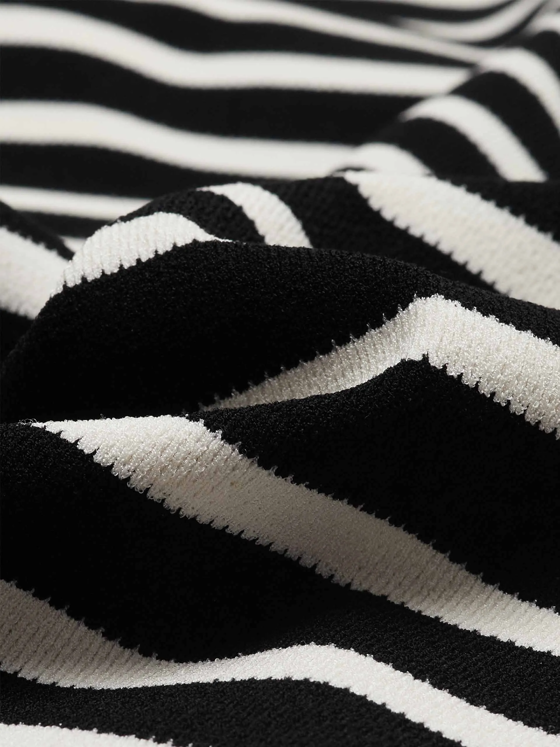 Strap Details Striped Dress