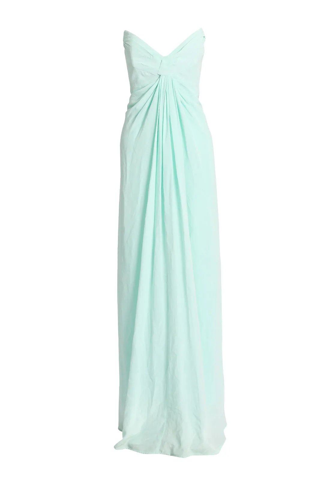 Strapless Floor Length Dress in Mint