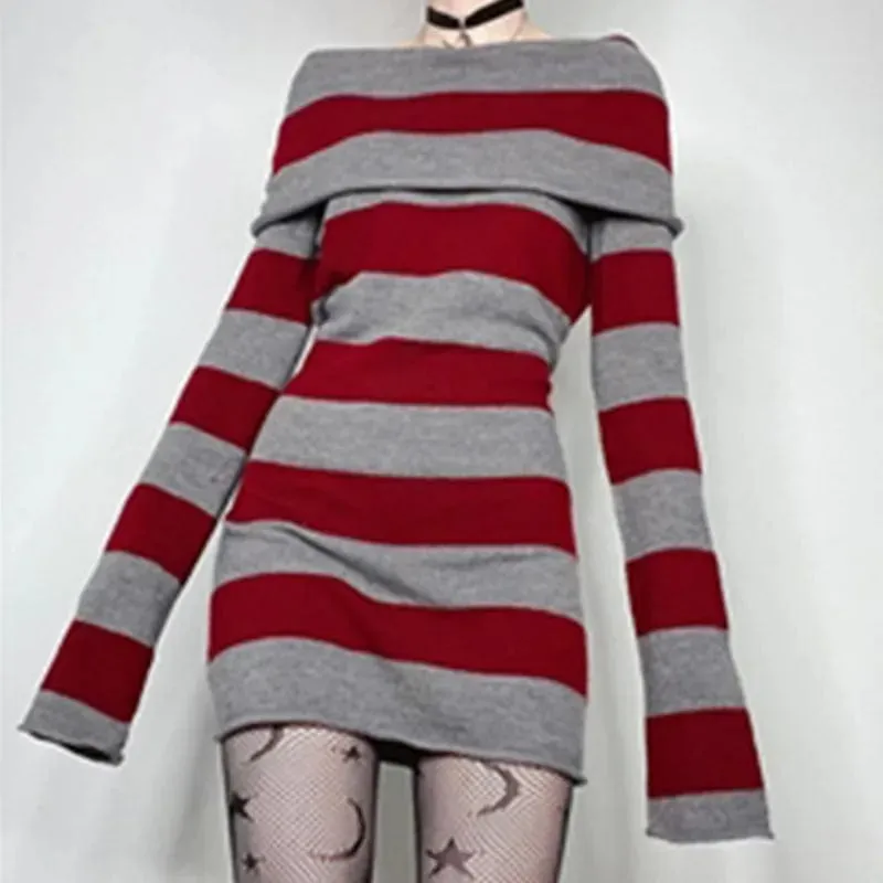 Striped Eva Sweater Mini Dress