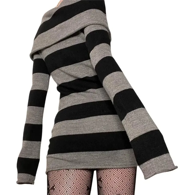 Striped Eva Sweater Mini Dress