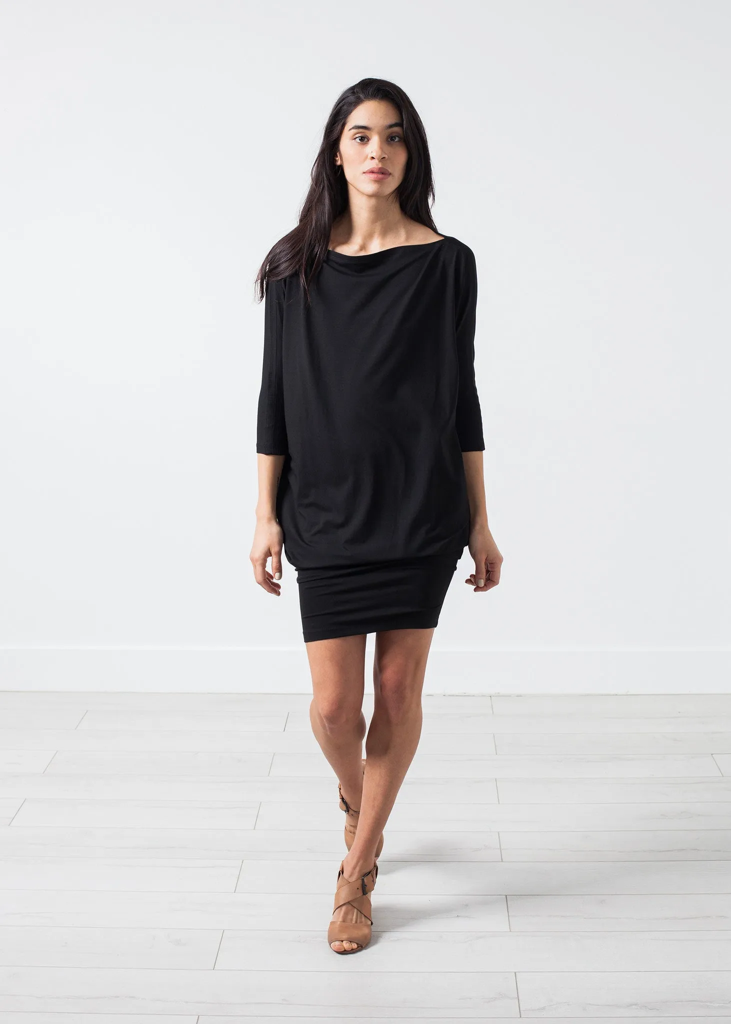 Tapered Boat Neck Dress - A Stylish and Fashionable Choice