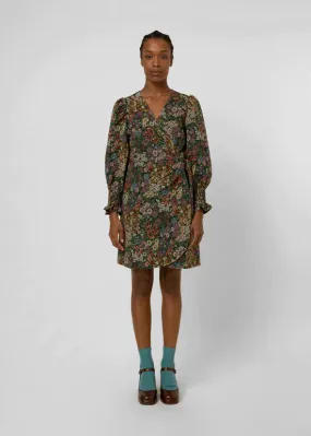 Tapestry Wrap Dress