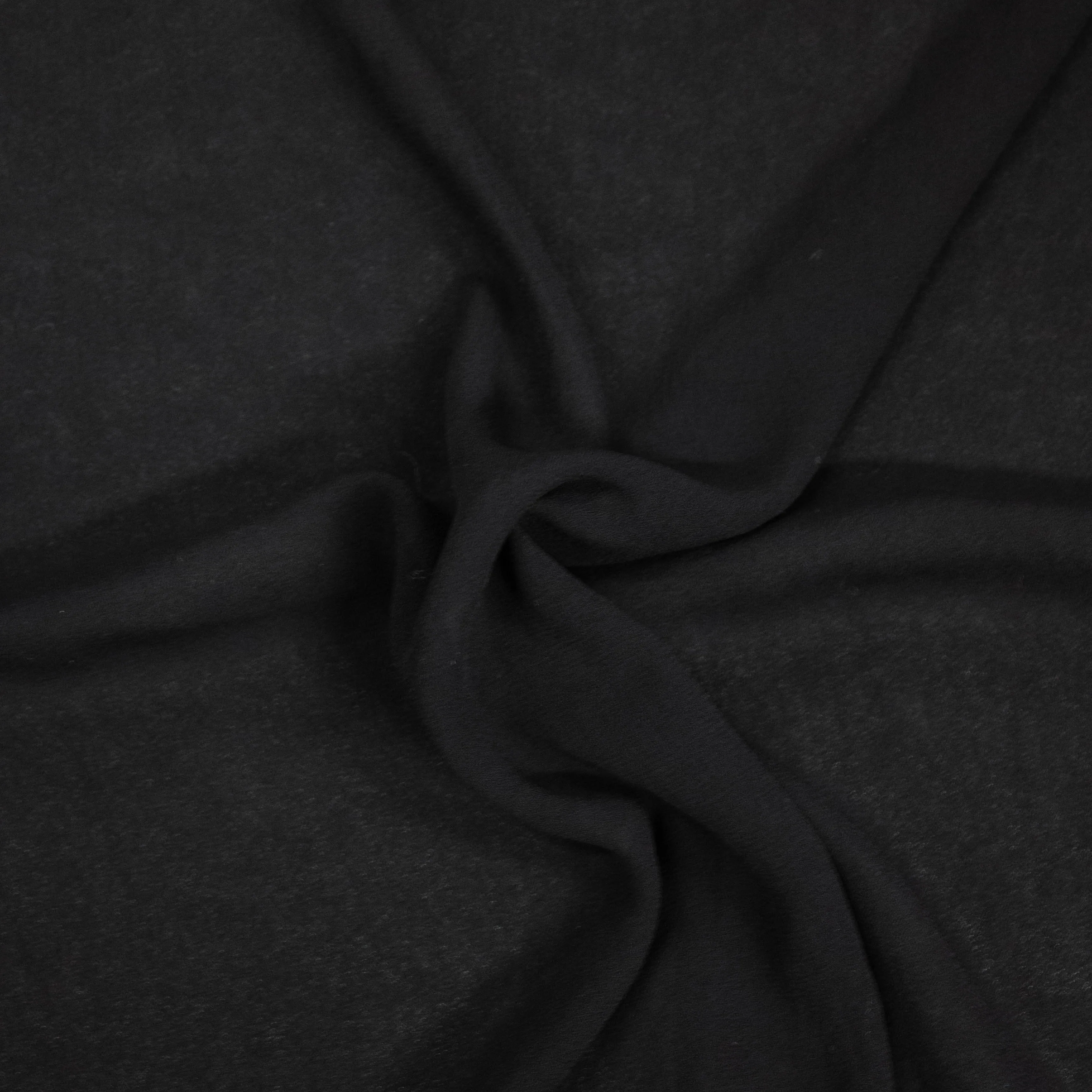 Tim Black Polyester Crepe
