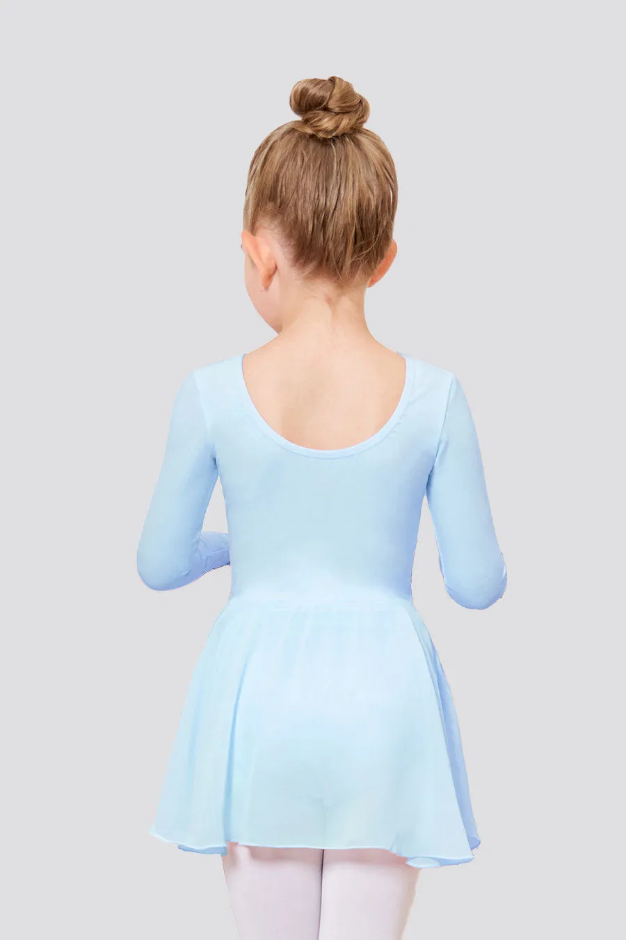Toddler/Girl's Long Sleeve Ballet Leotards with Sheer Skirt