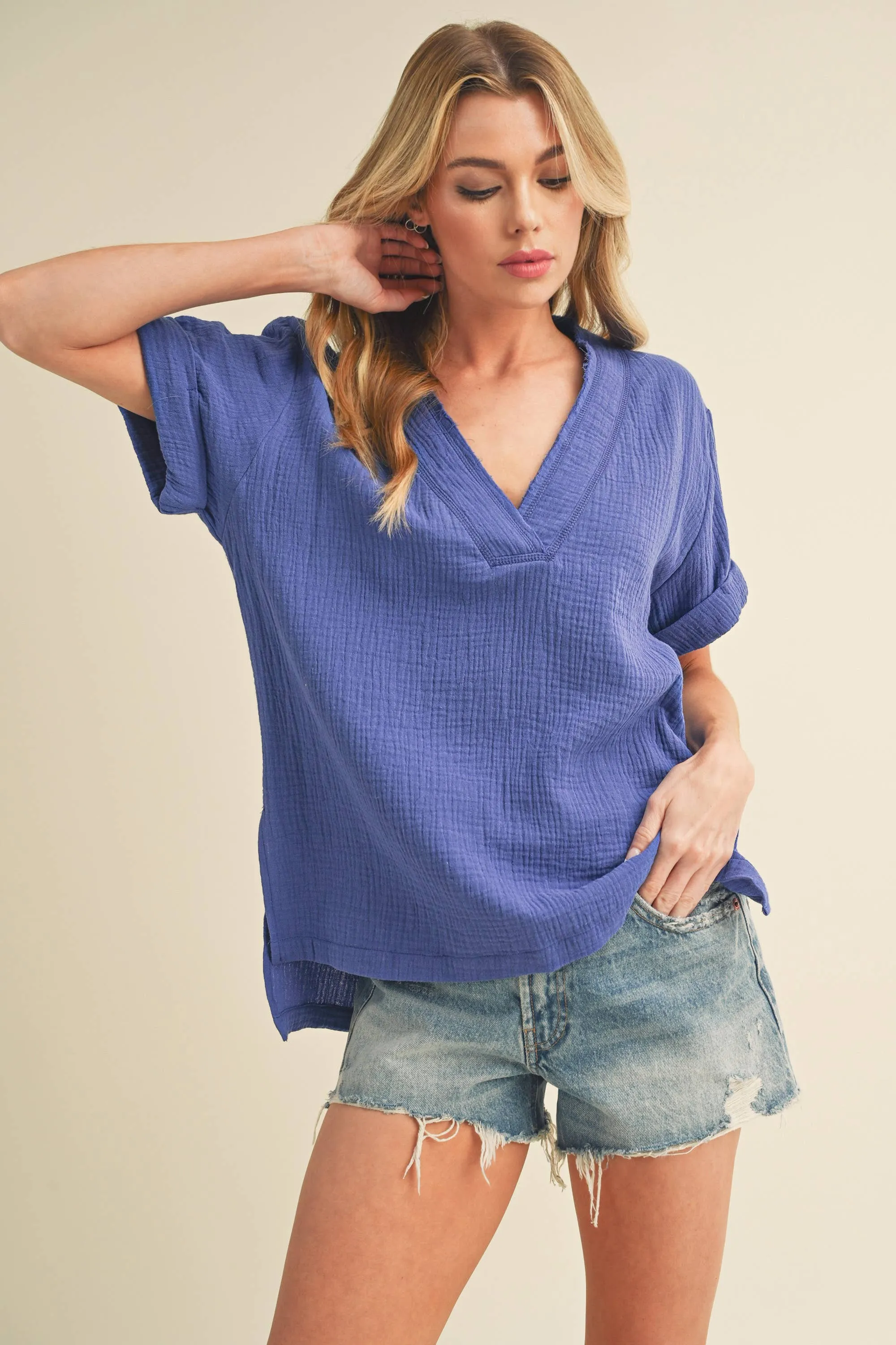 Trudie Top 4: Teal  Top