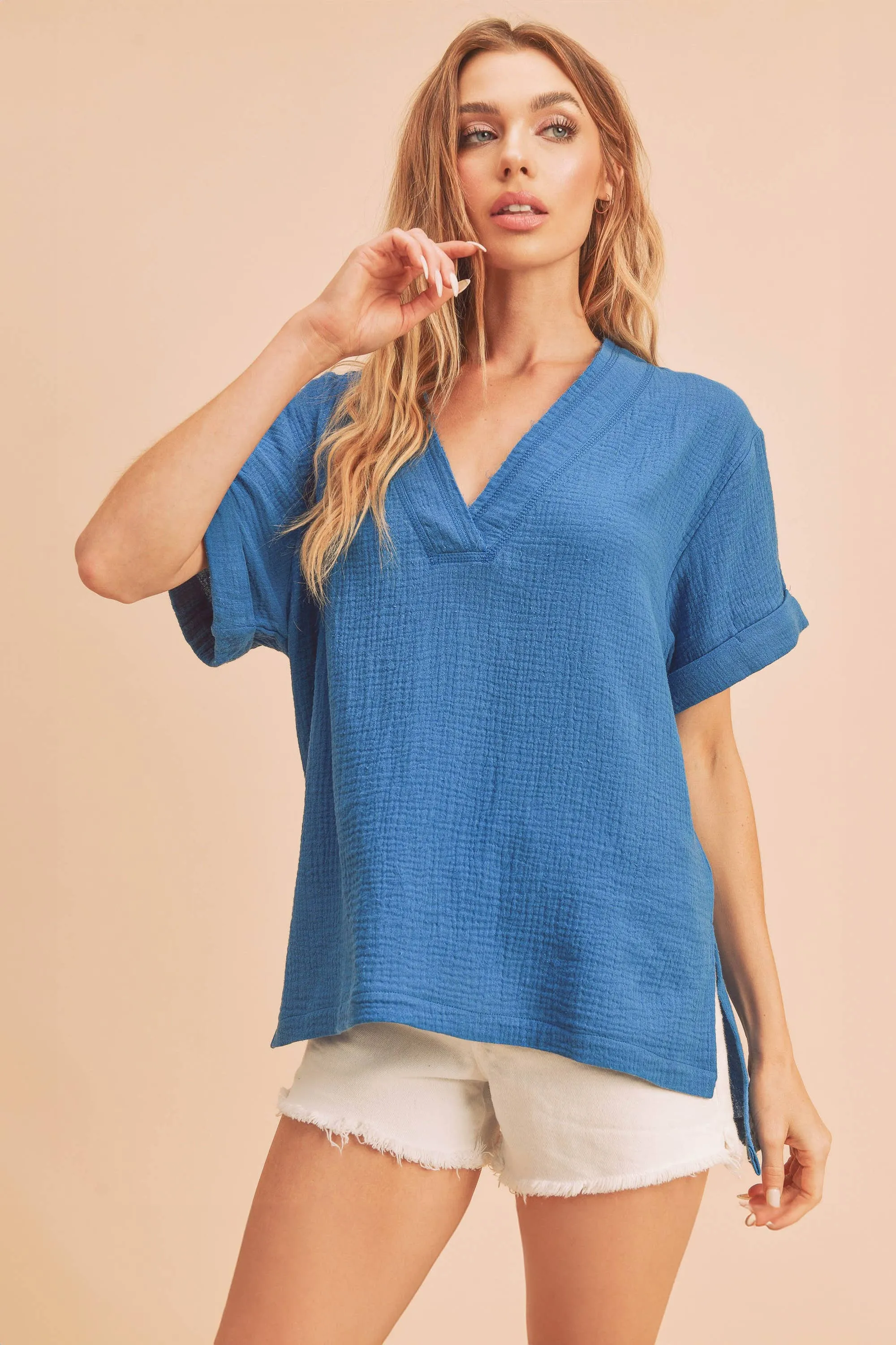 Trudie Top 4: Teal  Top