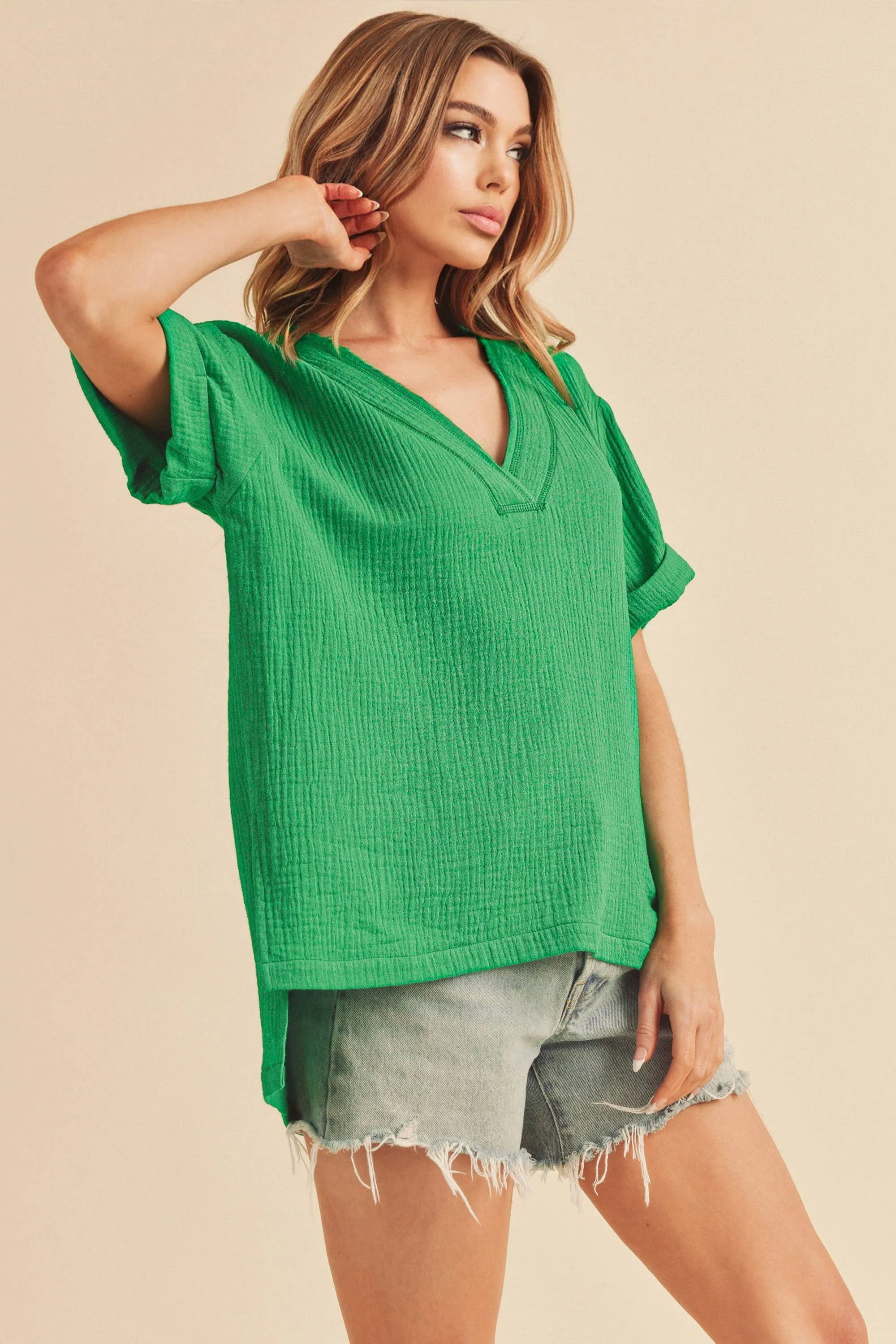 Trudie Top 4: Teal  Top